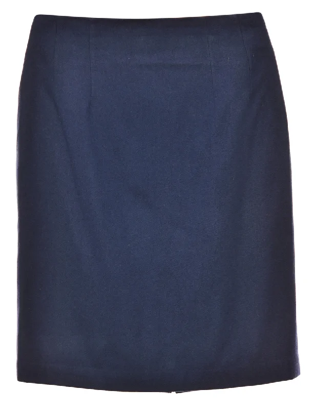 Blue Midi Skirt - M