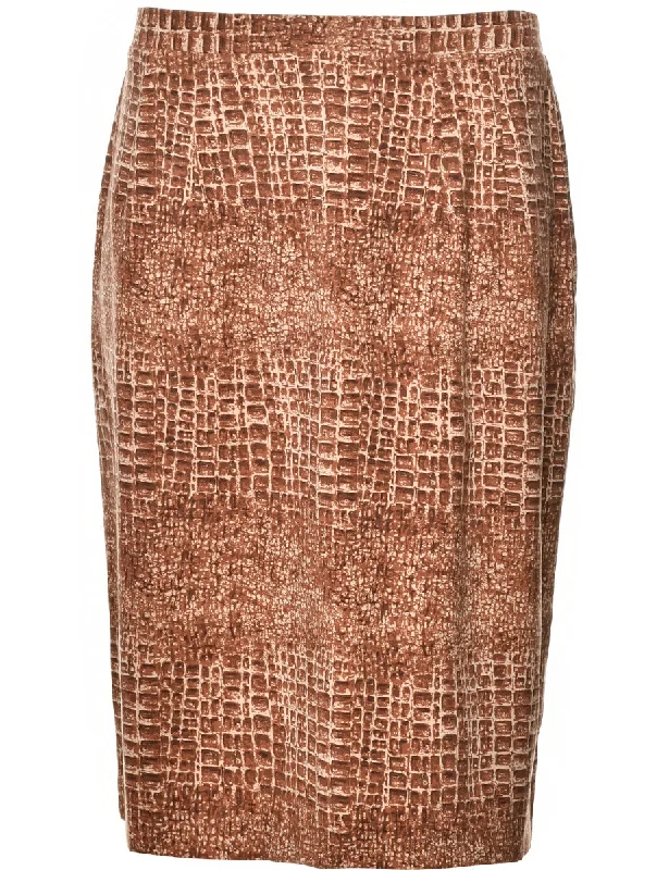 Brown Skirt - L