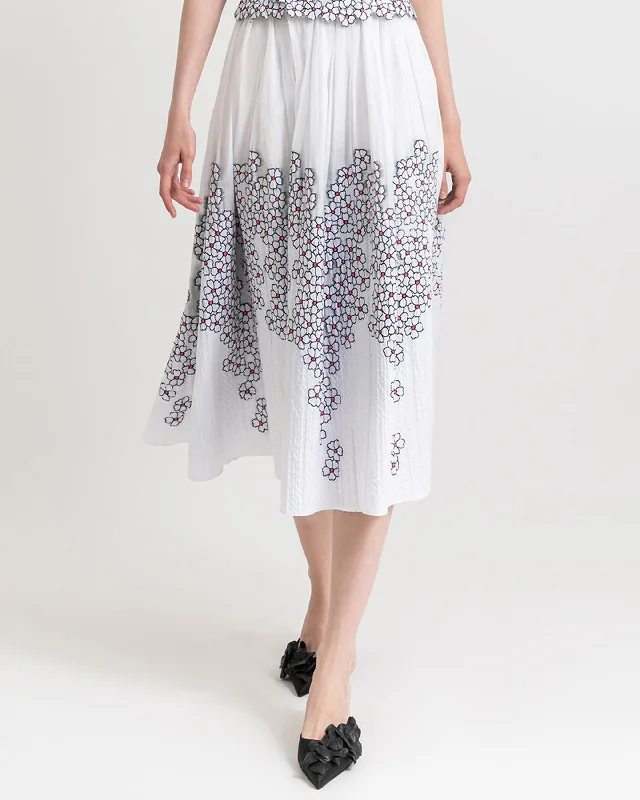 Flared Midi Skirt