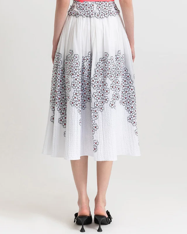 Flared Midi Skirt