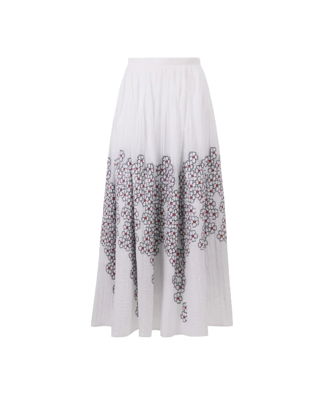 Flared Midi Skirt