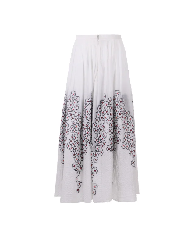 Flared Midi Skirt