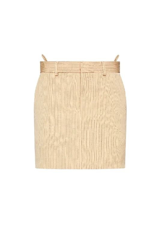 Petar Petrov Rudo Low Waisted Mini Skirt - Butter