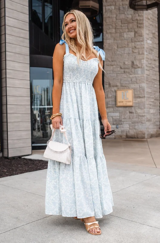 Saylor Smocked Floral Maxi Dress